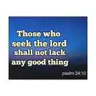 Psalm 34:1 Seek The Lord Bible Verse Canvas Christian Wall Art