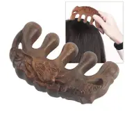 Wide Tooth Massage Comb Green Sandalwood Head Scalp Massage Comb Fo ADS