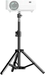 Projector Stand - Steel Stand, Tripod Mount, Device Holder | Height - Fitted Base with Strong Resilience, Heavy Stand for Home Event Presentations