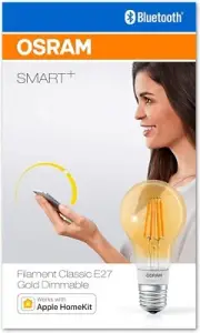 5.5W (=60W) Osram Dimmable GLS Gold LED Filament E27 Smart+ Classic Light Bulb