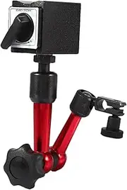 Respicefinem Indicator Stand Metal Magnetic Base Holder Digital Level Dial Test For Use With Dial Indicator And Lever Dial Indicator High Stability With Three Joints Arm