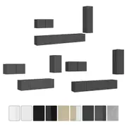 TV Cabinet Set 4 Piece Chipboard Cabinet Media Unit Multi Colours/Sizes vidaXL