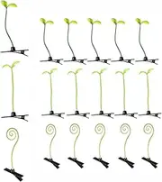 BEANPRECOY 18Pcs Grass Hair Clips Bean Sprout Hairpins Mixed Style Cute Grass Funny Green Leaf Plant Hair Pins for Women Cosplay Headwear Party Hair Accessories for School Parties and Everyday Wear