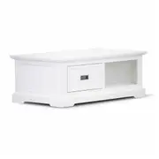 VI Coastal Solid Timber 1 Drawer Coffee Table