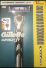 Gillette MACH3+ Razor 14 Cartridges Set Gift Box (Australia Stock)