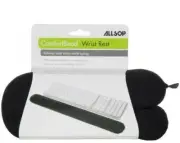 Allsop 29809 ComfortBead Wrist Rest for Keyboards Ergonomic Stress Relief (Black