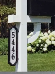 Reflective Address Sign Mailbox House Number Post Plaque Double Side