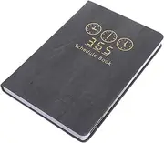 Operitacx Notebook 2026 Planner: A5 Hardcover Calendar Book For Management Business Travel Daily Journaling Business Use Grey
