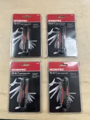 Workpro 15-in-1 Multi Function Knife Multitool - Lot of 4
