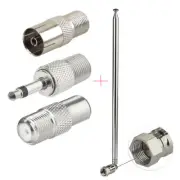 FM Antenna 115cm 7-Sections Telescopic Antenna For Bluetooth Stereo Receiver