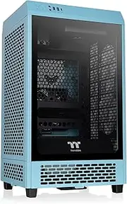 Thermaltake The Tower 200 Tempered Glass Mini Tower Case Turquoise Edition