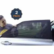 Baby Car Window Shades for Side Windows | Sun Shade for Car Heat and UV Protection Pack of 2 (Large 40"x23")