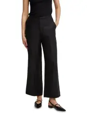 [Oxford] Ela Linen Pants in Black