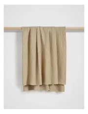 [Fine Day] Waffle Large Blanket in Sand
