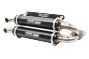 Trinity Stage 5 Dual Slip On Exhaust Muffler For Polaris RZR XP 1000 EPS 2015-23