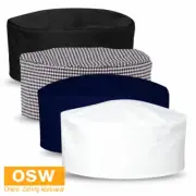 Unisex ADULTS Black White Navy Checkered Restaurant Kitchen Flat Top CHEF HAT