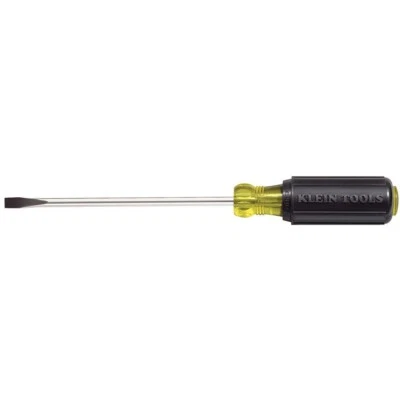 Klein Tools 605-10 1/4-Inch Cabinet Tip Screwdriver 10" Shank
