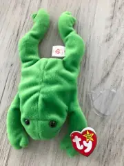 ~Ty Beanie Baby ~LEGS Frog (Original 9) NEW MWMTs Plush PVC rare vintage RT