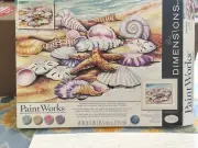 Dimensions PaintWorks Shells Paint by Number 14”x11” - 73-91526 NOS