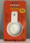 Vintage Pyrex Accessories 4 Piece Measuring Cup Set 1999 New Old Stock