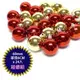 摩達客✹聖誕60mm(6CM)紅金雙色亮面電鍍球24入吊飾組合 | 聖誕樹裝飾球飾掛飾