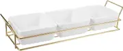 CONGARTENO 1Set Compartment Snack Serving Tray Fruit Serving Plate for Appetizers Dried Fruits Candy Safe Material for Parties Picnics Home Use