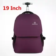 19'' Rolling Wheeled Backpack Business Travel Backpack Carry on Luggage Bag AU