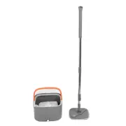 Mop Bucket Set With 2 Pieces Cloth 360 Degree Rotating Microfiber Mop Tool JY