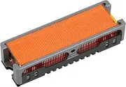 M.2 SSD Heatsink, 58 Exhaust Vents PWM Intelligent Fan M.2 2280 SSD Heat Sink Easy to Install for Hard Disk