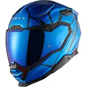 X.WST 3 B-Side Blue Matt Black Full Face Helmet