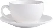 FIXOSHEE 1 Set Coffee Set Ceramics Plain Saucers Self Bone China Cup Saucer Tea Mug Bone China Color Style Cups Porcelain Large Simple White