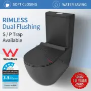 Back to Wall Tornado Rimless Dual Flush Toilet Suite P S Trap Soft Close Seat