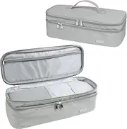 [Lychii] Double-Layer Travel Carrying Case Bag, Shark Flexstyle Carrying Case for Revlon One-Step Hair Dryer/Volumizer/Styler, Water Resistant Organizer Travel Storage Bag (Bag Only)