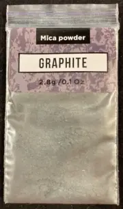 Mica Powder - Graphite - 2.8 g - Soap Shop - Soap/Make Up/Resin - Single Bag