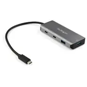 StarTech.com 4 Port USB-C Hub with 2x USB A & 2x USB-C SuperSpeed 10Gbps USB Type-C 3.1/3.2 Gen 2 Hub - USB Bus Powered - Portable USB-C to USB Adapter Hub - Aluminum - 25cm Cable [HB31C2A2CB]