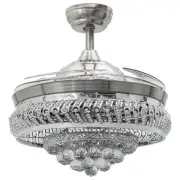 Lighting Groups 42" Invisible Reversible Ceiling Fans with LED Light Remote C...