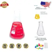 Durable 125 mL Erlenmeyer Flask 12-Pack: Precision Borosilicate Laboratory Glass