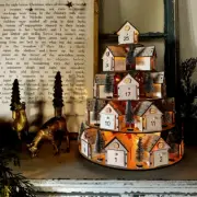 DIY Lit Christmas Village Advent Calendar - NEW IN BOX