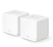 Mercusys Halo H60X(2-pack) AX1500 Whole Home Mesh Wi-Fi 6 System, 300 Mbps at 2.4 GHz + 1201 Mbps at 5 GHz, QoS, IPTV, IPv6, MU-MIMO, Beamforming, Sma