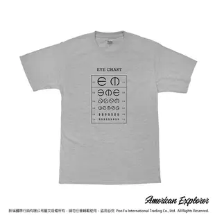 American Explorer 美國探險家 印花T恤(客製商品無法退換) 圓領 美國棉 圖案 T-Shirt 獨家設計款 棉質 短袖 (視力檢查)