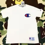 冠軍牌 後磅 CHAMPION 白 短TEE  春夏 男女皆可穿 日本大阪購入