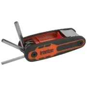 Ironton 8-Pc. Locking Folding SAE Hex Key Set