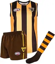 Hawthorn Hawks Junior Youths Kids AFL Auskick Playing Pack Jumper Guernsey Jersey Shorts Socks