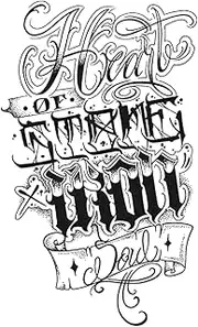 Temporary Tattoo,English Word HC-BB-907,Word Tattoos,Water-Resistant,Resilience,Lasts 1-2 Weeks,Real Tattoo Look,18 x 11 cm