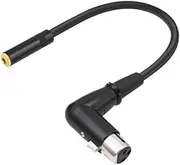 XLR to 3.5mm Adapter Cable,1 Feet (30cm) Balanced Connector 1/8 inch Mini Jack to XLR Cable Compact for Mixers Audio Player, 3.5 F to XLR Female