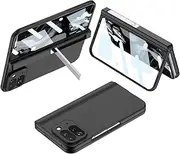 Case for Pixel 9 Pro Fold Cover Glass Film Magnetic Bracket Hinge,Bumper Armor Slim Shell for Google Pixel 9 Pro Fold(2)