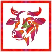 8"x8" Clear Plastic Stencil - Cow (MCA10) Free Shipping