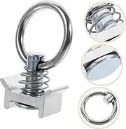 10pcs Single Rail Joint Round Ring Rails Round Ring Steel Round Ring Hook Rails Accessories Single Fitting -shaped Ring