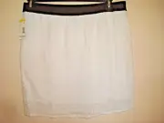 Ladies Skirt White Size Large Eyelet Metaphor NWT