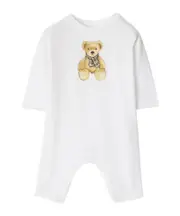 Burberry Kids Thomas Bear Jumpsuit 9M,18M,6M,3M,12M,1M white